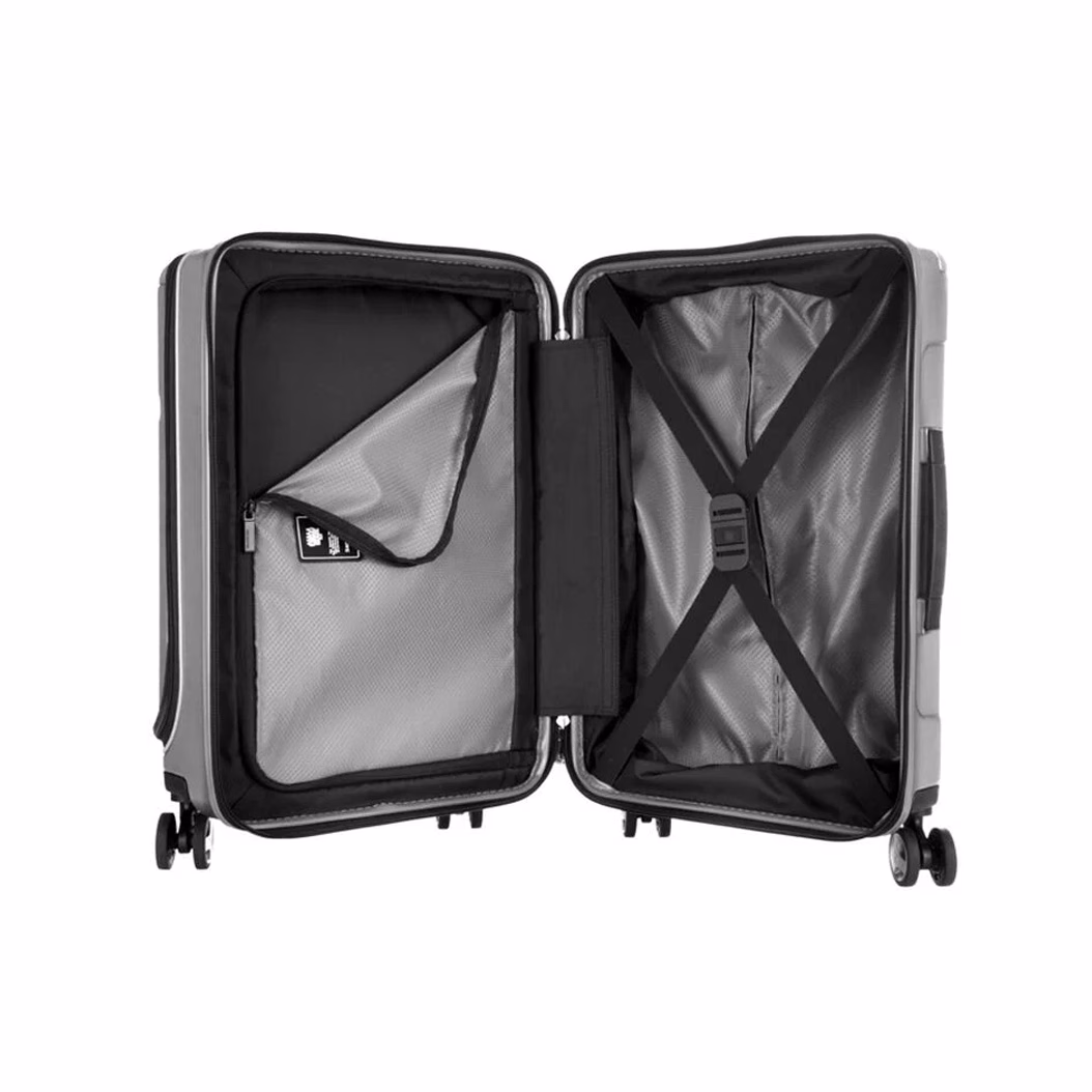 EVOA F.PKT Samsonite Hard Trolley – Silver, Small | Samsonite Suitcase - Baginnov evoa f.pkt samsonite hard trolley