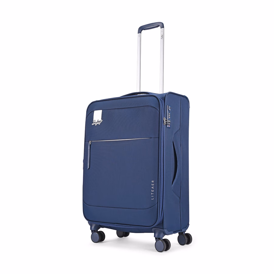 Buy Blue SKYBAGS LITEAER Soft Trolley-Luggage Large (80.5 Cms) Online - Baginnov SKYBAGS LITEAER