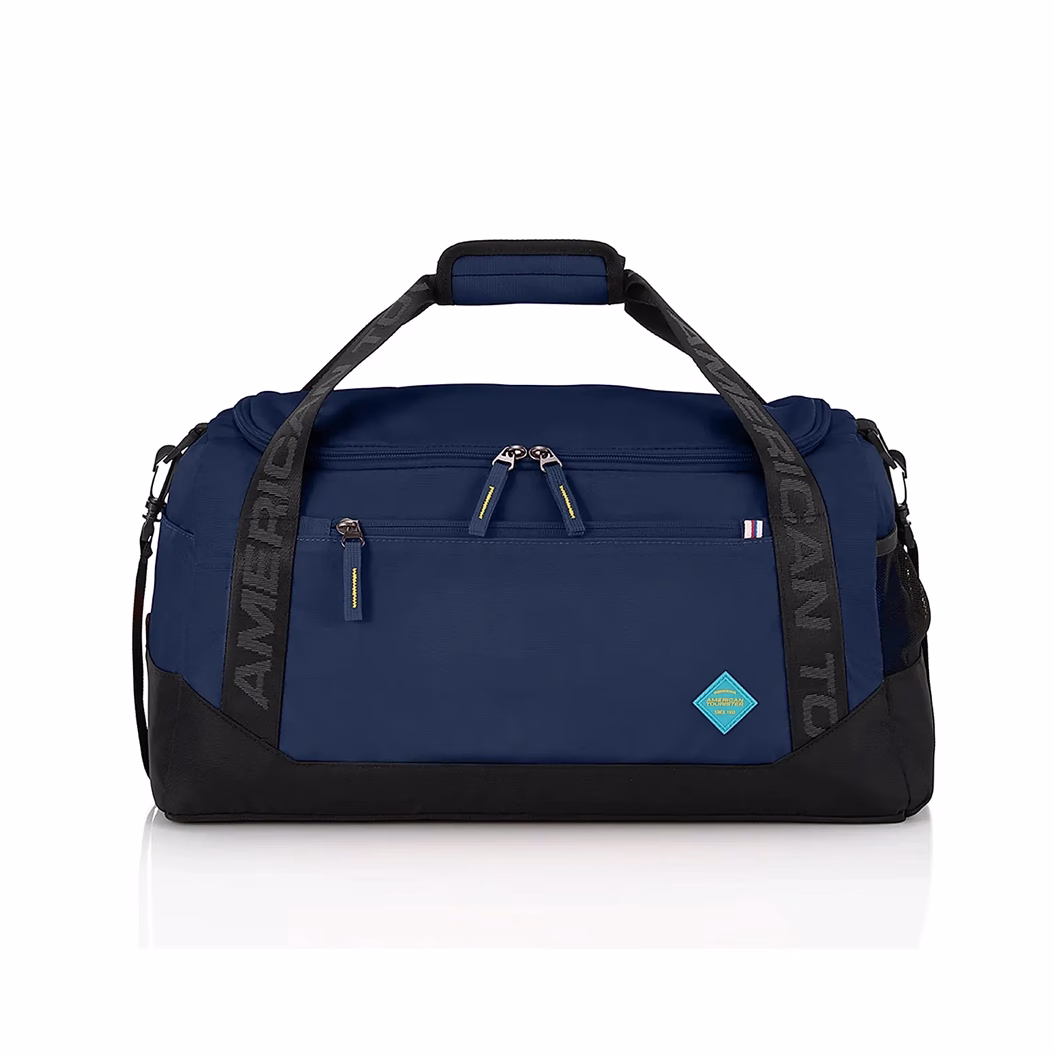 Corey Duffle blueberry front - Baginnov american tourister duffle