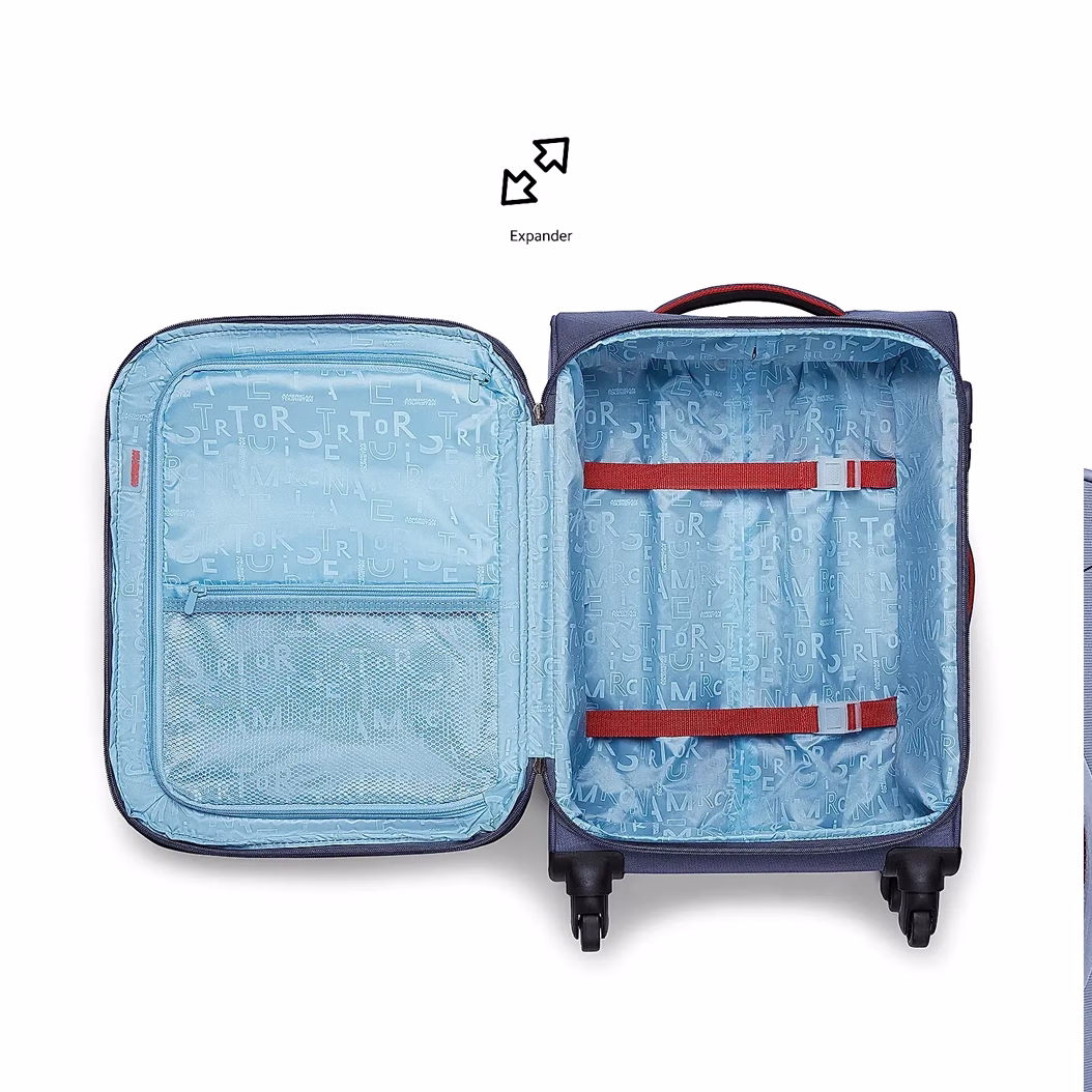 Buy Blue Crux Soft Trolley Small (59 cm) Online by American Tourister Crux - Baginnov american tourister crux