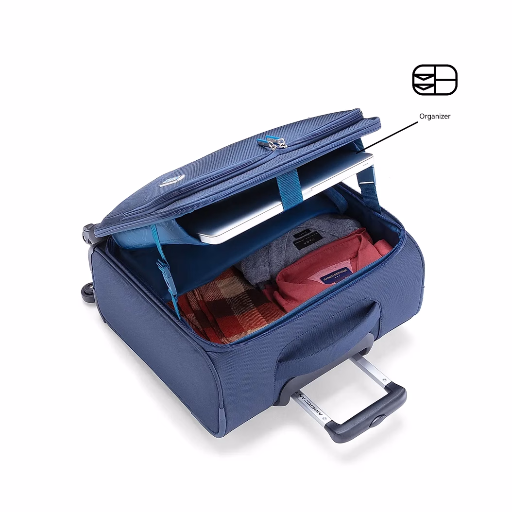 buy American Tourister Norton Rolling Tote AT Business Trolley – Navy - Baginnov american tourister norton rolling tote