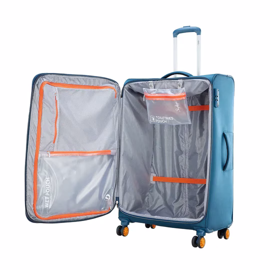 Buy Blue TWENTYFOUR7 Skybags Soft Trolley Large (78 Cms) Online by Skybags - Baginnov skybags twenty four 7 pro