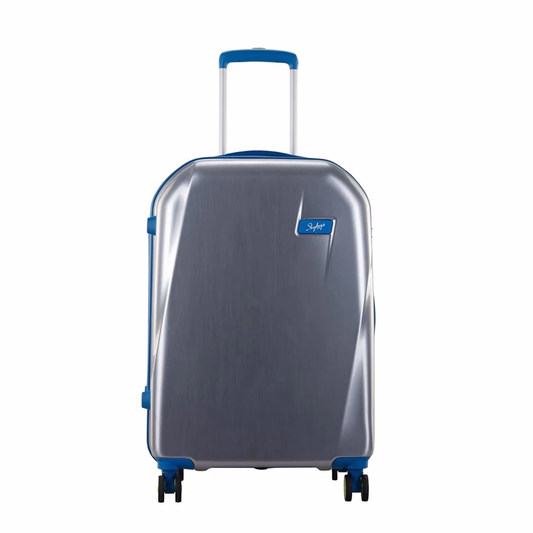 Buy Silver Skybags XPRESSIONZ Hard Trolley (75cm) Online by Skybags - Baginnov xpressionz