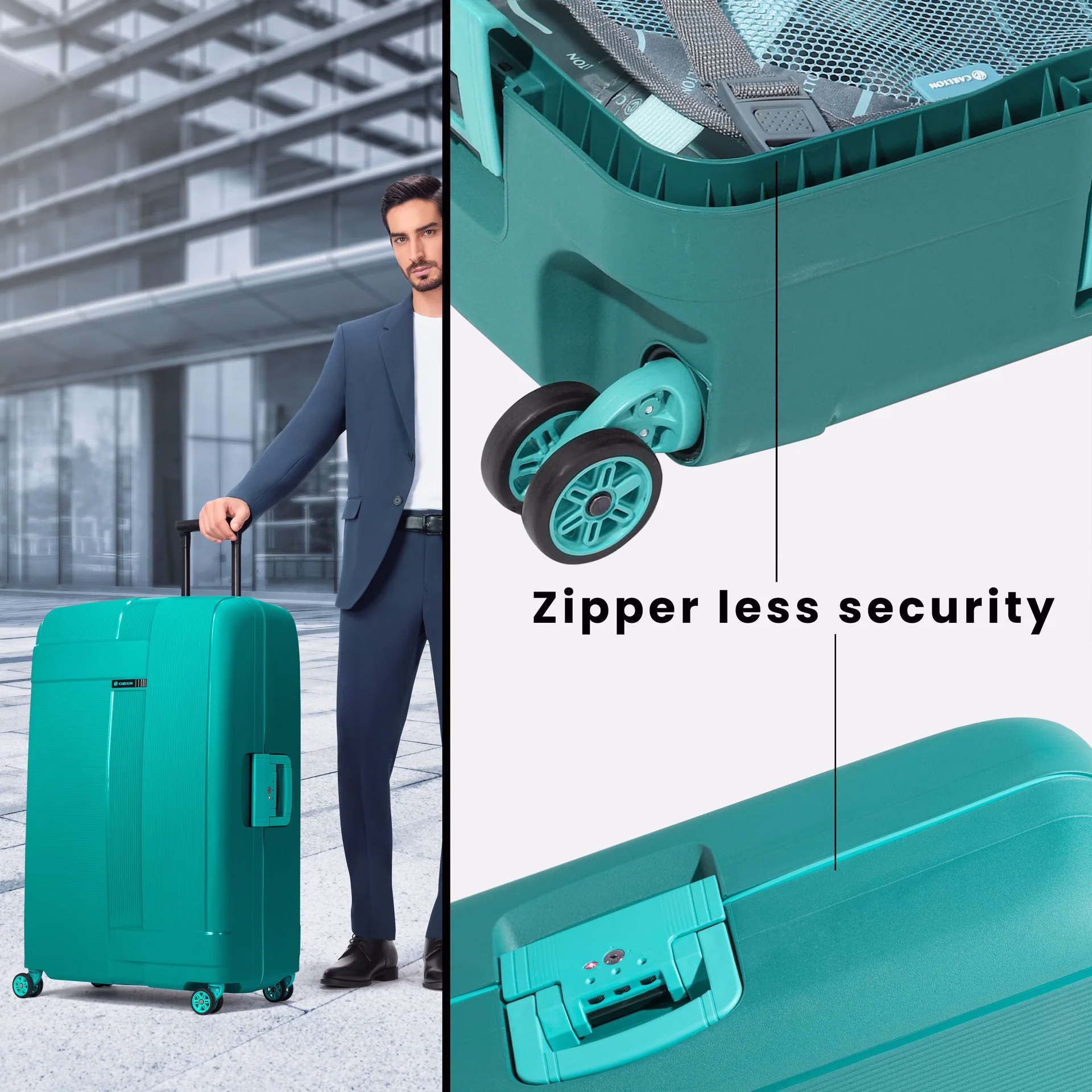 Buy Teal Green Vault Carlton Hard Trolley Medium (70cm) Online by CARLTON - Baginnov carlton vault