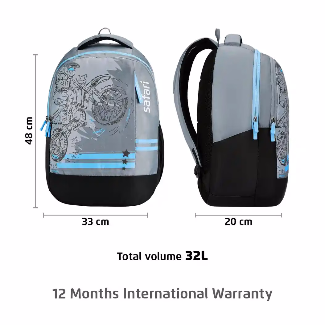 Safari Duplex Lightweight Backpack with Easy Access Pocket and Bottle Holder. - Baginnov Safari Duplex Backpack