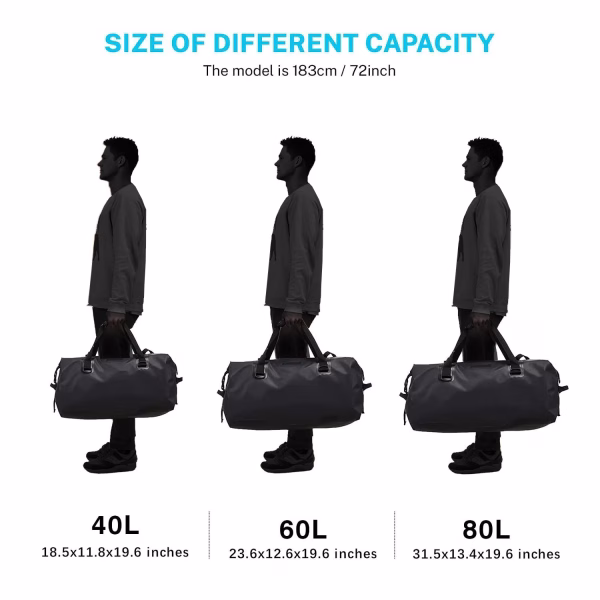 Safari Power Black Rolling Duffle Bag