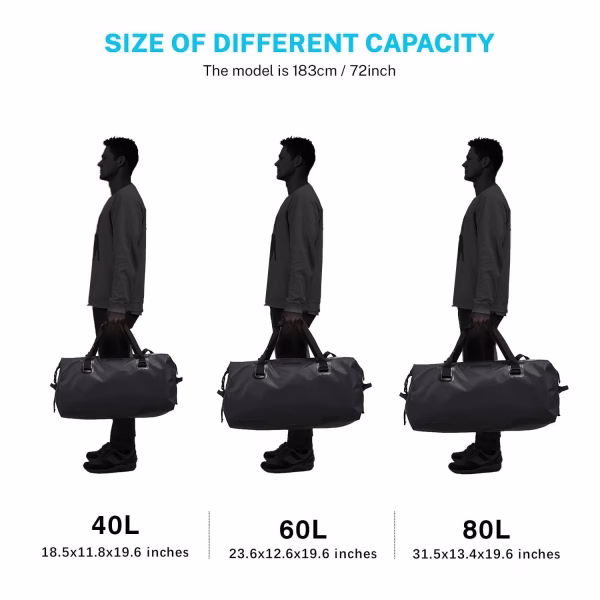 Safari Power Black Rolling Duffle Bag