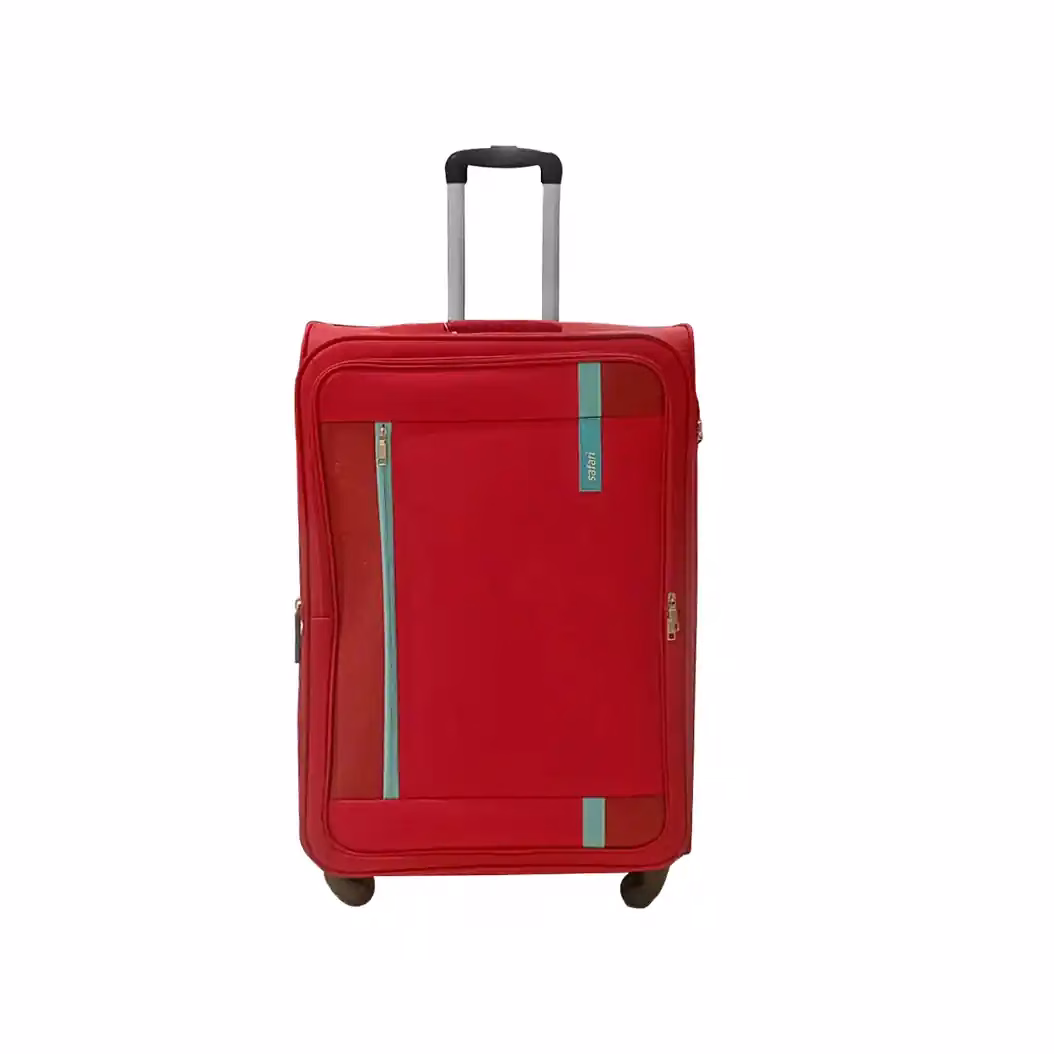 Safari Ultima trolley bag with fixed combination lock, 360-degree wheels, and expander. - Baginnov Buy Safari Ultima Trolley Bag