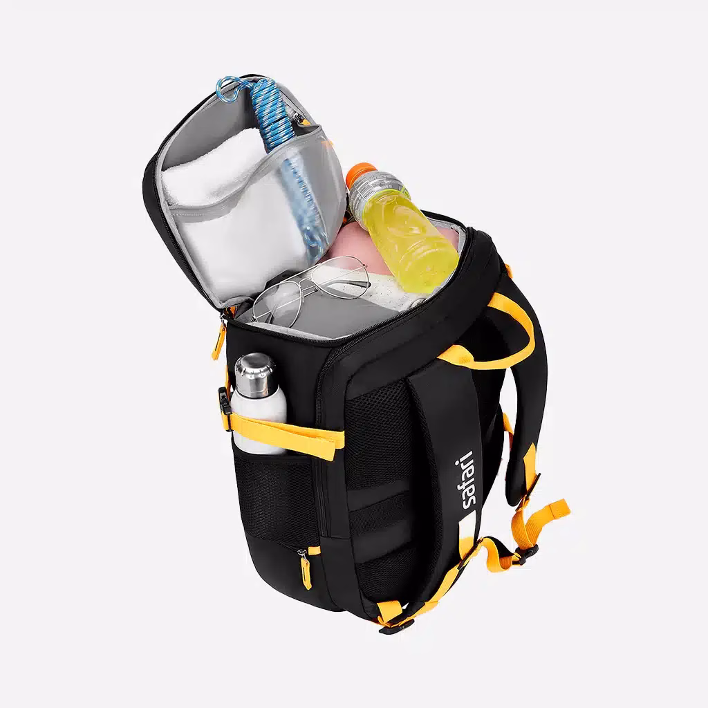 Safari Quest Overnighter Travel Rucksack with expandable design, laptop compatibility, and premium durable fabric. - Baginnov Buy Safari Quest Overnighter Travel Rucksack Online