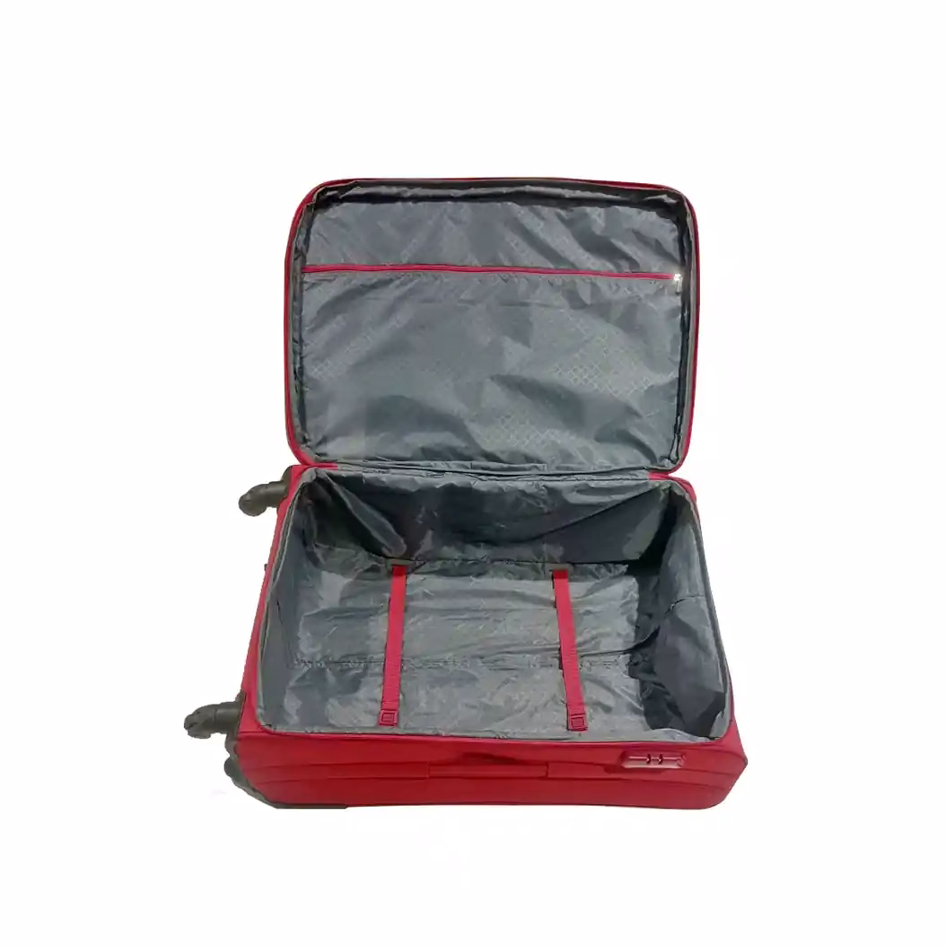 Safari Ultima trolley bag with fixed combination lock, 360-degree wheels, and expander. - Baginnov Buy Safari Ultima Trolley Bag