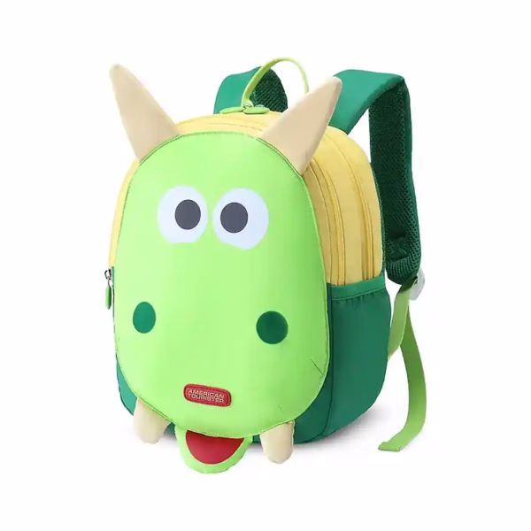 American Tourister KIZTOPIA BP02 Backpacks in Green/Yellow