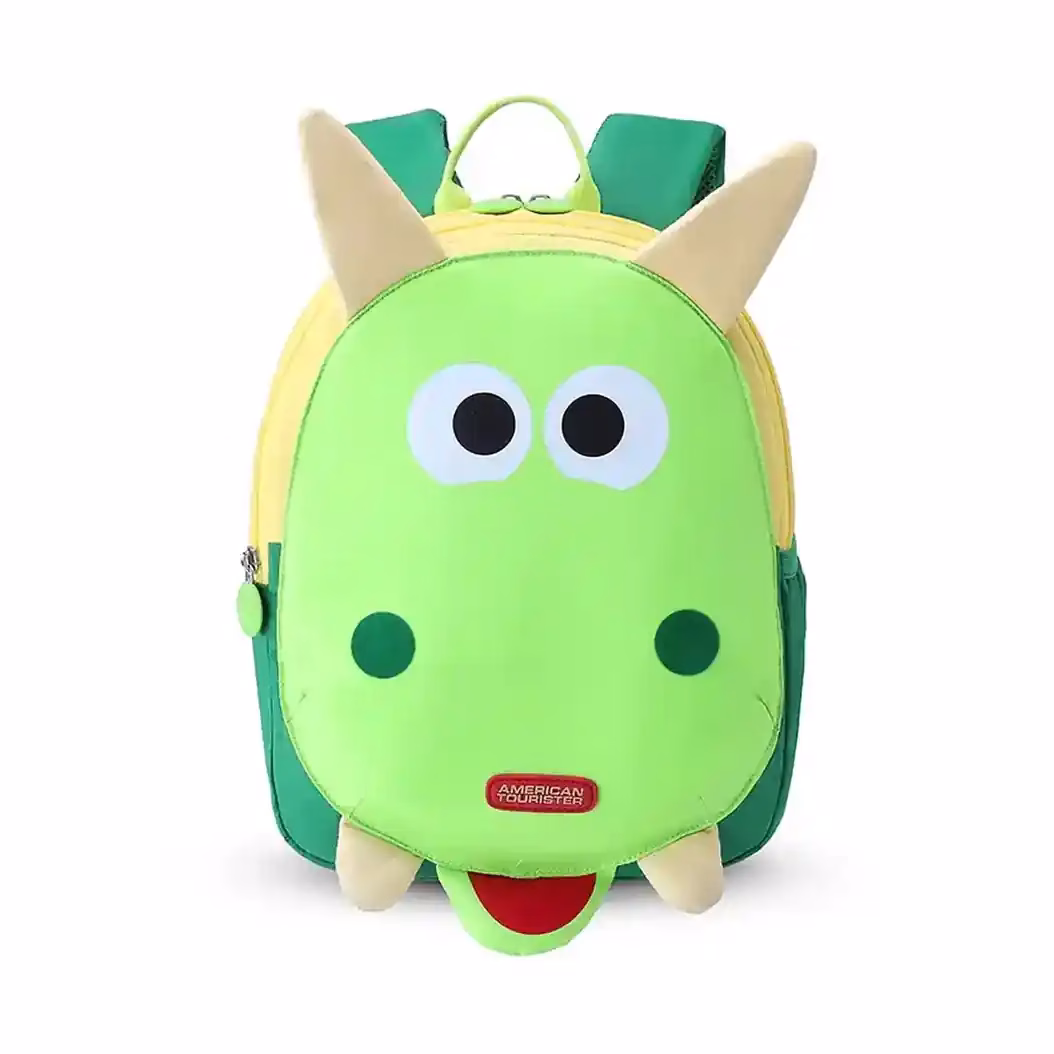 Buy American Tourister KIZTOPIA BP02 Backpacks Online – Trendy & Durable Backpacks - Baginnov American Tourister KIZTOPIA BP02 Backpacks in Green/Yellow
