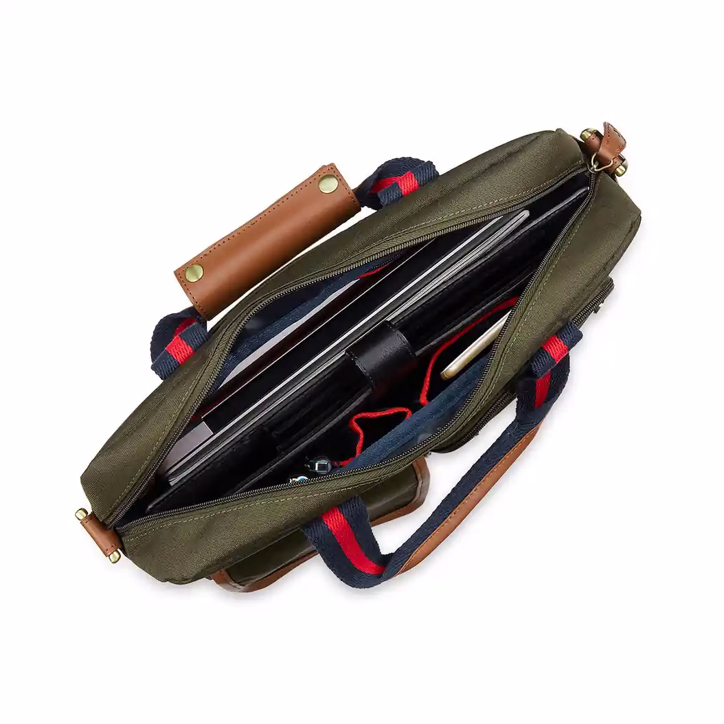 Tommy Hilfiger Franklin professional laptop bag with a crossbody strap, secure zip closure, and spacious compartments. - Baginnov TOMMY HILFIGER Franklin