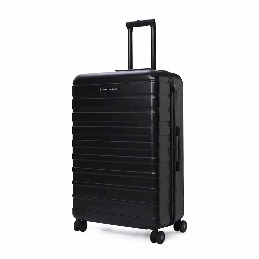 Buy TOMMY HILFIGER Hoover Hard Cabin Trolley – Stylish Black Suitcase with TSA Lock - Baginnov TOMMY HILFIGER Hoover Hard Cabin Trolley