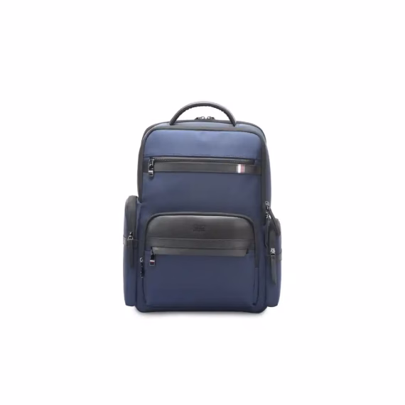 Tommy Hilfiger Nephi Premium Laptop Backpack with USB Charging and Trolley Strap