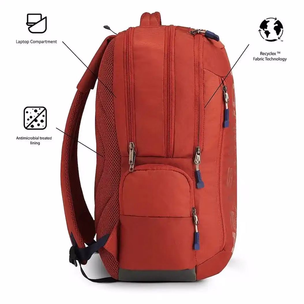 Buy American Tourister BRETT  Backpacks Online – Trendy & Durable Backpacks - Baginnov American Tourister BRETT Backpacks in Red