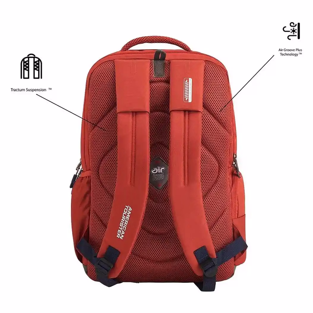Buy American Tourister BRETT  Backpacks Online – Trendy & Durable Backpacks - Baginnov American Tourister BRETT Backpacks in Red