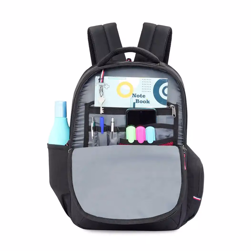 Tommy Hilfiger Joshua large laptop backpack with adjustable straps and three compartments for secure storage. - Baginnov TOMMY HILFIGER Joshua