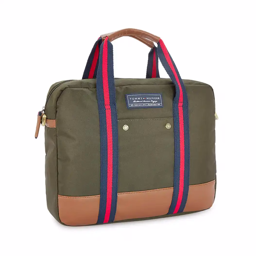 Tommy Hilfiger Franklin professional laptop bag with a crossbody strap, secure zip closure, and spacious compartments. - Baginnov TOMMY HILFIGER Franklin