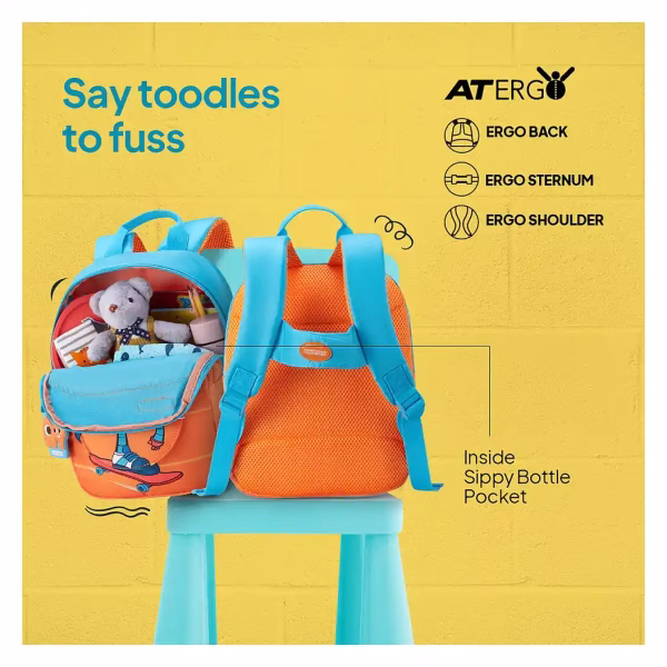 American Tourister YOODLE 3.0 Backpacks in Orange/Blue