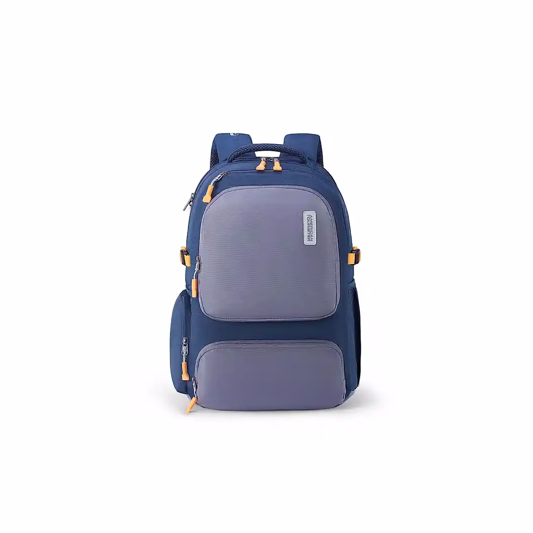 Buy American Tourister BRETT 3.0 Backpacks Online – Trendy & Durable Backpacks - Baginnov American Tourister BRETT 3.0 Backpacks in Navy/Grey