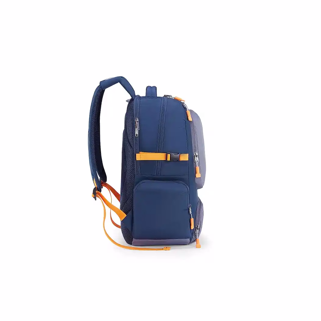 Buy American Tourister BRETT 3.0 Backpacks Online – Trendy & Durable Backpacks - Baginnov American Tourister BRETT 3.0 Backpacks in Navy/Grey