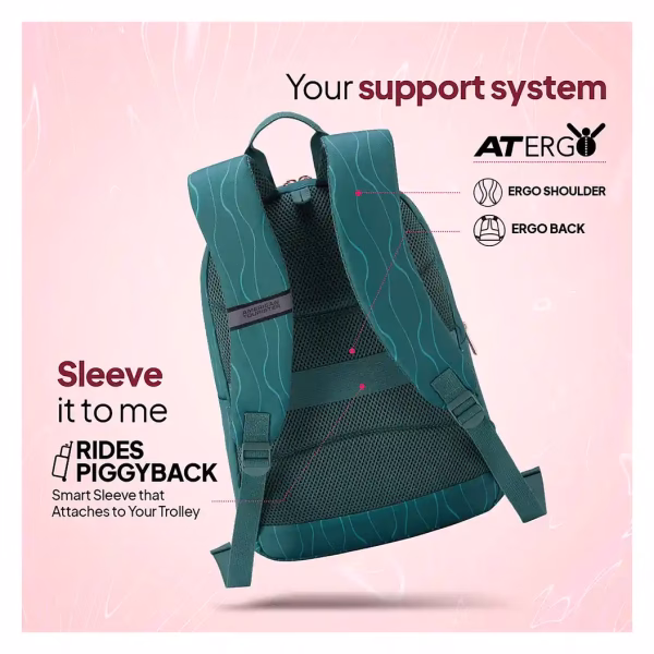 American Tourister Bella Backpacks in Olive