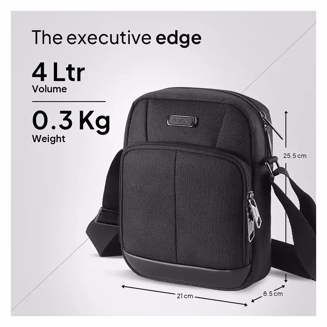 Buy American Tourister BASS Sling Bag Online – Trendy & Durable Backpacks - Baginnov American Tourister BASS Sling Bag in Black