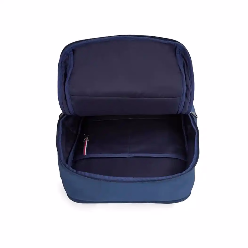 Tommy Hilfiger Prius polyester laptop backpack with a secure zip closure and hidden back pocket. - Baginnov Tommy Hilfiger Prius