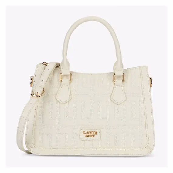 Lavie LX HAILEY 3C SM SAT Hand Bag in Off White