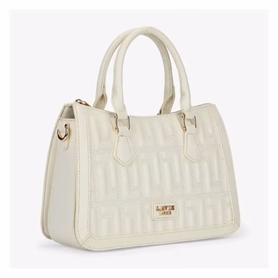 Lavie LX HAILEY 3C SM SAT Hand Bag in Off White