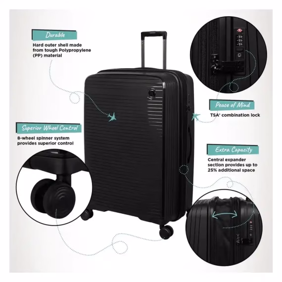 It Luggage SPONTANEOUS Hard Trolley in Black