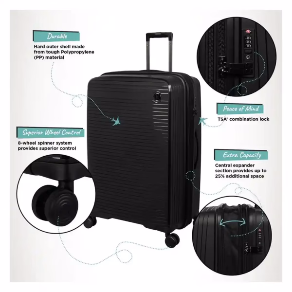 It Luggage SPONTANEOUS Hard Trolley in Black