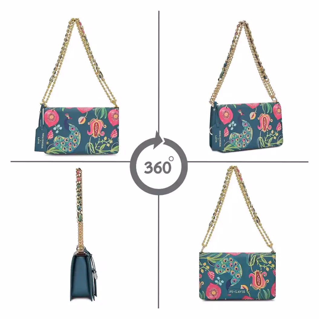Buy Lavie ANARMOR FLAP SB Hand Bag Online – Stylish & Reliable LHB - Baginnov Lavie ANARMOR FLAP SB Hand Bag in Teal