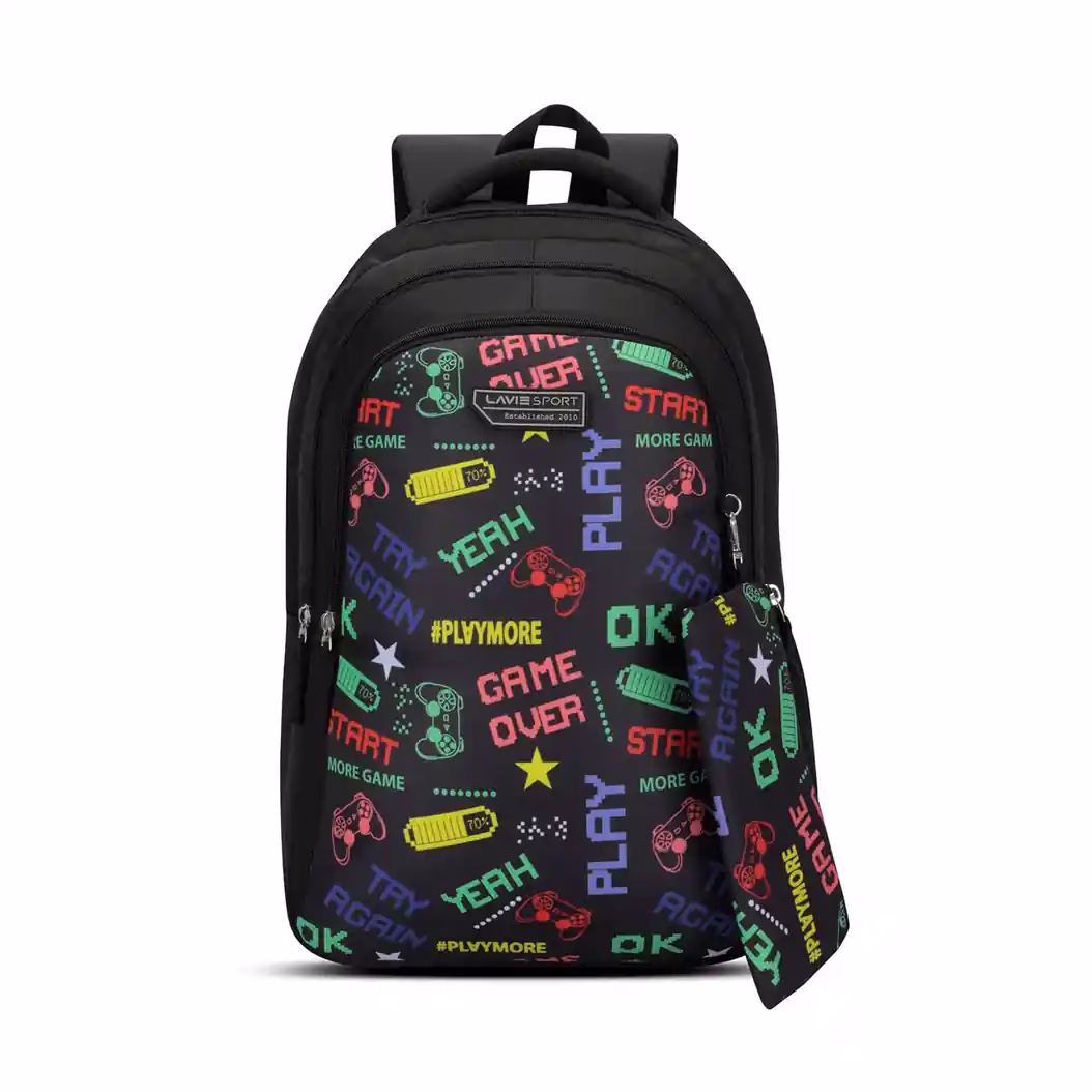 Buy Lavie PLAY 19  Online – Stylish & Reliable Backpacks - Baginnov Lavie PLAY 19 in Black
