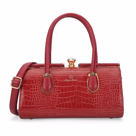 Lavie LUXE DAZZLE FRAME Hand Bag in Red