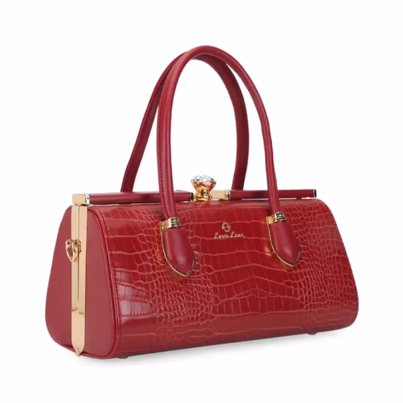Lavie LUXE DAZZLE FRAME Hand Bag in Red