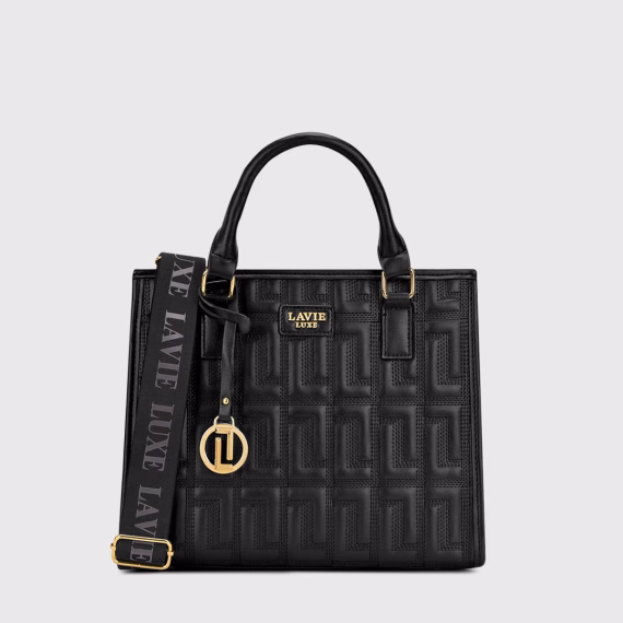 Lavie LX QUID 3C MD SAT Hand Bag in Black