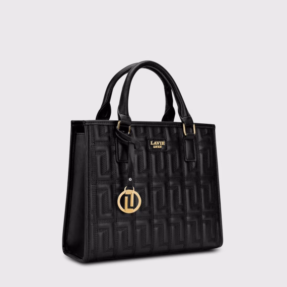 Lavie LX QUID 3C MD SAT Hand Bag in Black