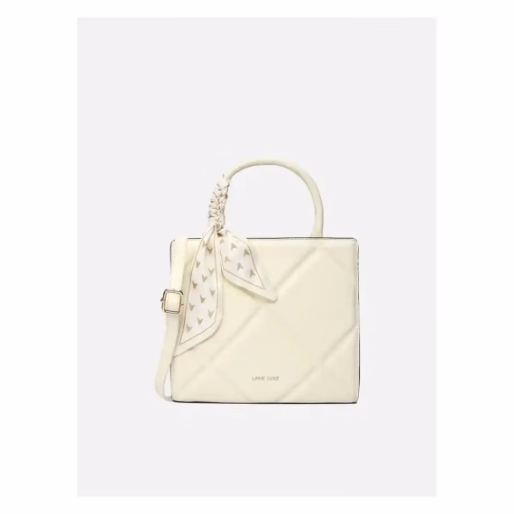 Lavie LX QUARE25 MD SAT Hand Bag in Off White