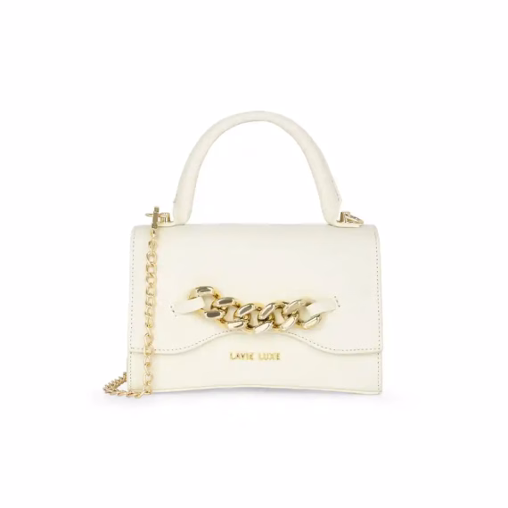 Lavie LX CHAIN24 FP SLING- LADIES HANDBAG Sling Bag in Off White