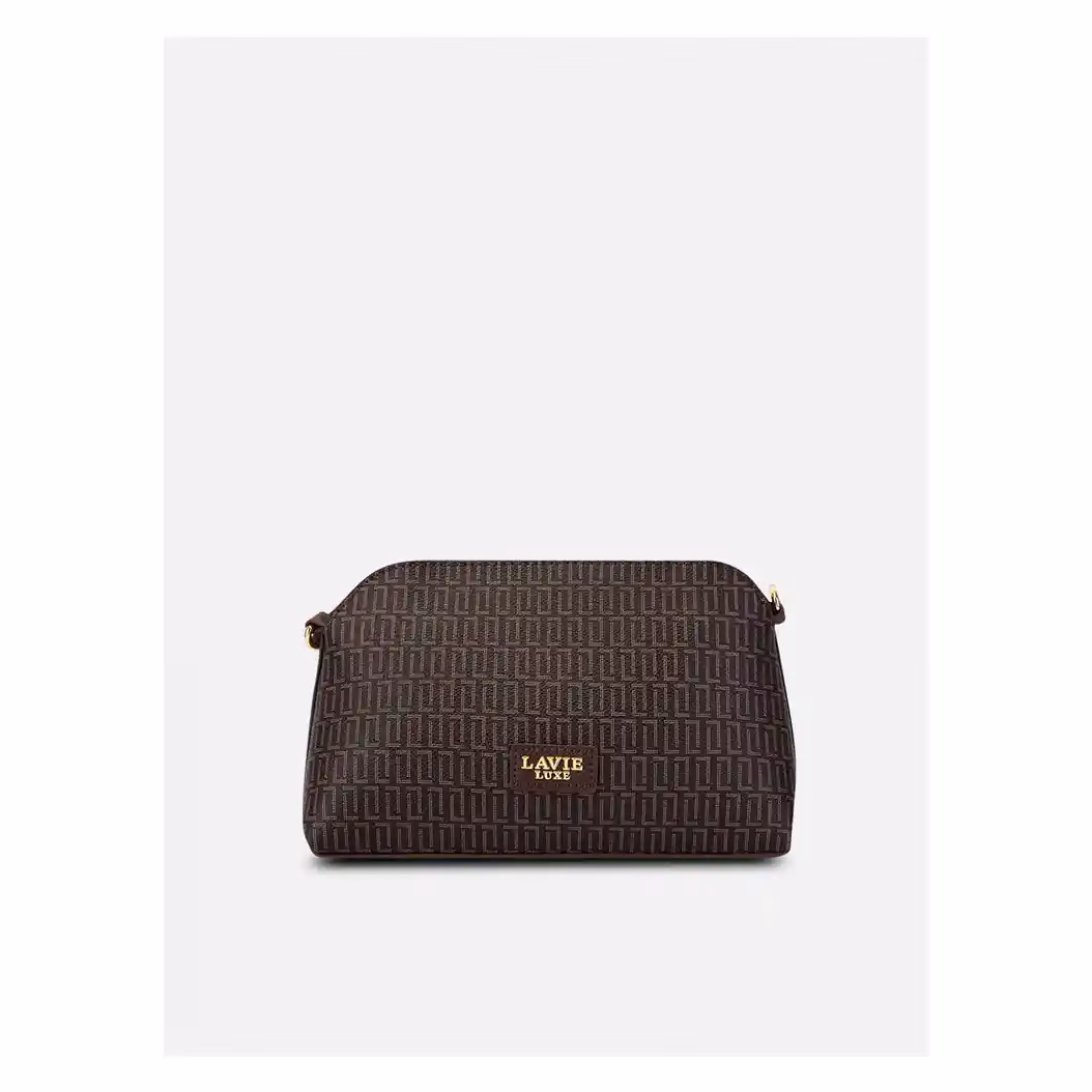 Buy Lavie LX MONO HEMI25 1 Hand Bag Online – Stylish & Reliable LHB - Baginnov Lavie LX MONO HEMI25 1 Hand Bag in Choco