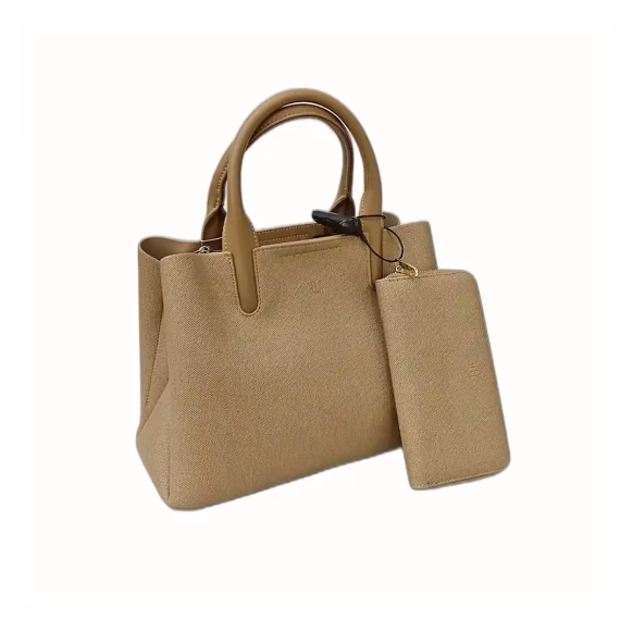 Itti Trapez Hand Bag in Beige