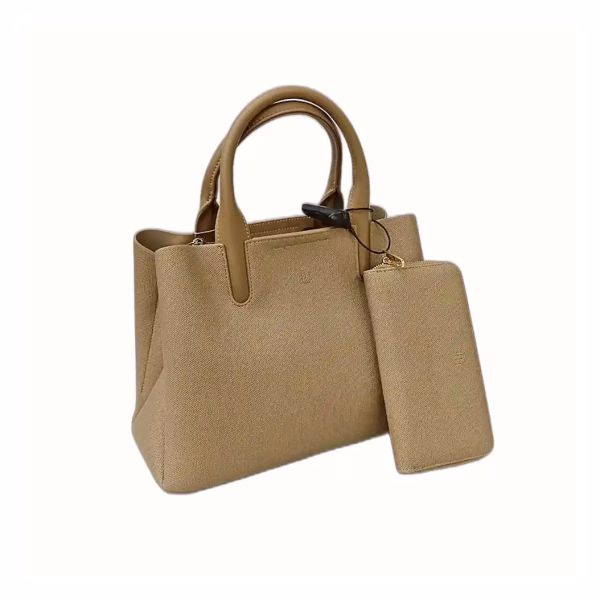 Itti Trapez Hand Bag in Beige