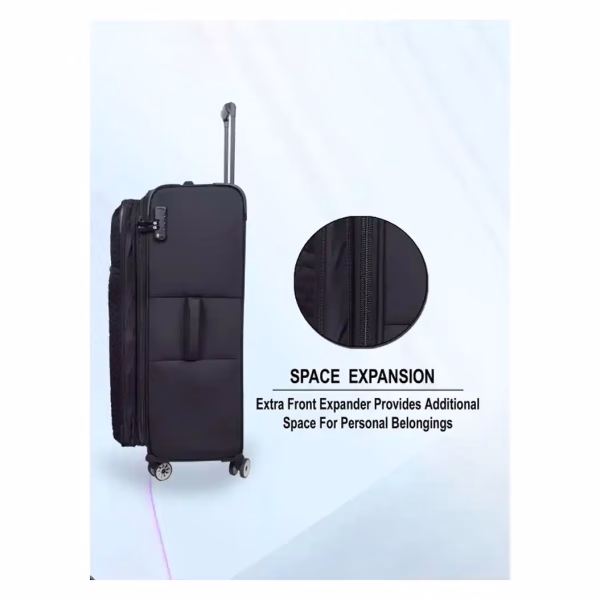 It Luggage Reptilian Soft Trolley in Black