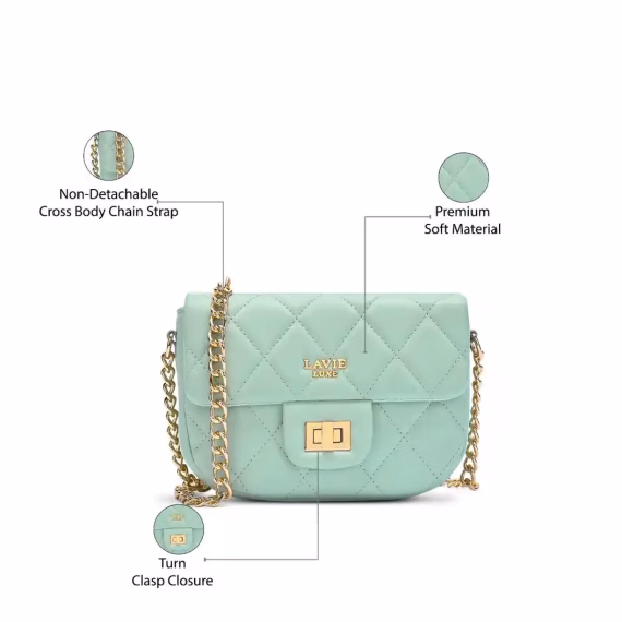 Lavie LX CHAN24 FP Sling Bag in Mint