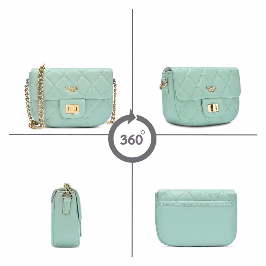Buy Lavie LX CHAN24 FP Sling Bag Online – Stylish & Reliable LHB - Baginnov Lavie LX CHAN24 FP Sling Bag in Mint