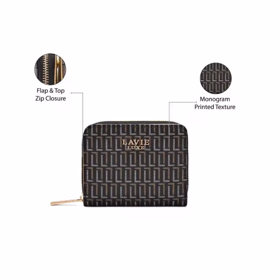 Lavie LX MONO FLAP25 SM Wallet in Black