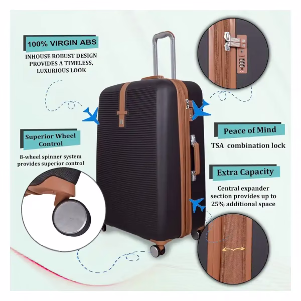 It Luggage ShoreSide Hard Trolley in Brown
