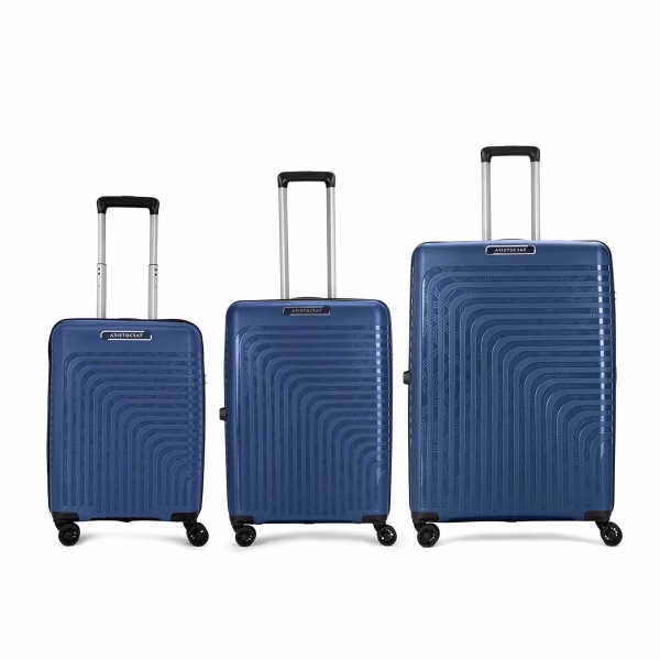 Aristocrat Wego Hard Trolley in Aqua Blue